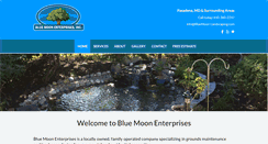 Desktop Screenshot of bluemoon-landscaping.com