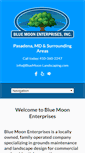 Mobile Screenshot of bluemoon-landscaping.com