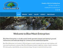 Tablet Screenshot of bluemoon-landscaping.com